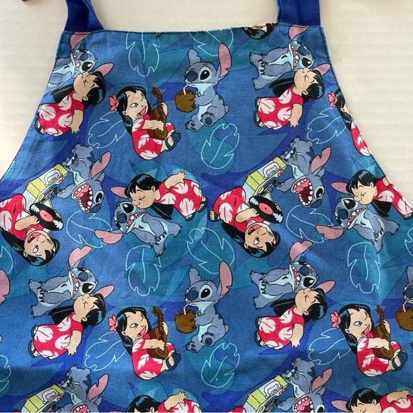 Lolo Stich Child Apron Adjustable Reversible 2 Pocket Lined. - Picture 2 of 6